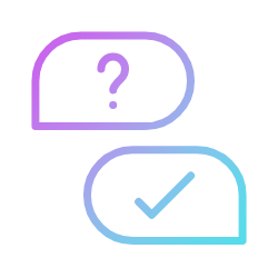 Icon representing adaptive, conversational responses in AI text survey software