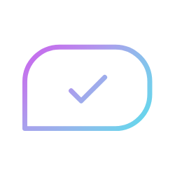 Icon representing higher completion rates in AI text survey software