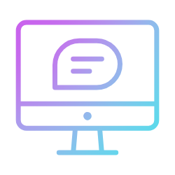 Icon representing automated analysis in AI text survey software