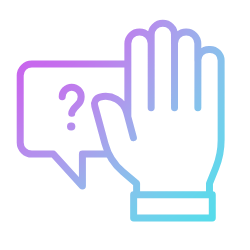 Icon representing personalized questioning at scale in AI text survey software