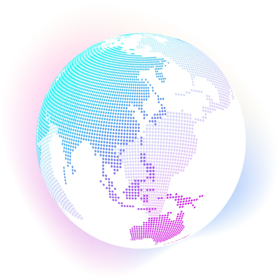 Illustration of APAC region representing multilingual text survey software designed for Asia-Pacific businesses