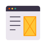 Dashboard icon representing insights separated from real-world actions