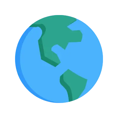 Multilingual AI survey globe icon representing local Asian accents and Malay language support